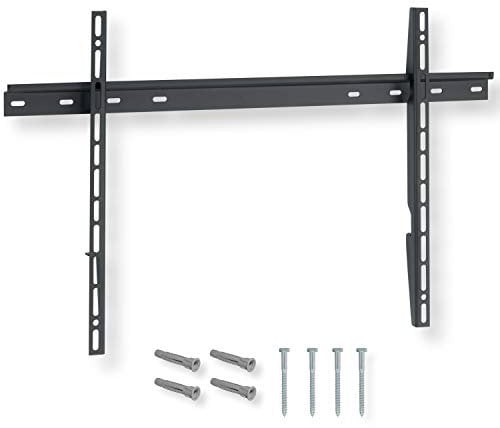 Nanook Support Mural TV Fixe pour téléviseurs de 40-80 Pouces | Support Ultra Plat | Solution de Montage pour des télés LCD, LED et OLED | Compatibilité Universelle | VESA 100x100 – 600x400 | Noir