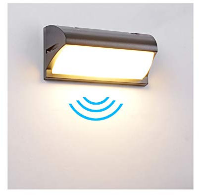 Elitlife Außenleuchte mit Bewegungsmelder LED Wandleuchte Bewegungsmelder Aussen 18W Wasserdicht IP65 Aussenlampe, Wandleuchte Innen Sensor für Garten/Flur/Weg Veranda Hell -Warmweiß