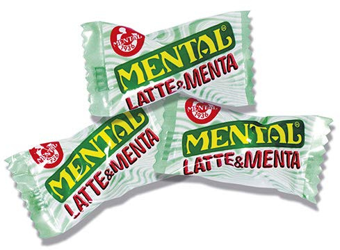 CARAMELLE DURE LATTE E MENTA 500Gr MENTAL FASSI