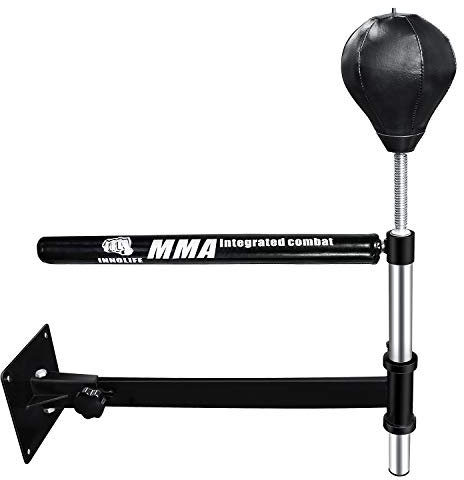 INNOLIFE Wandhalterung MMA Boxen Speed Trainer Punching Spinning Bar mit Punchingball