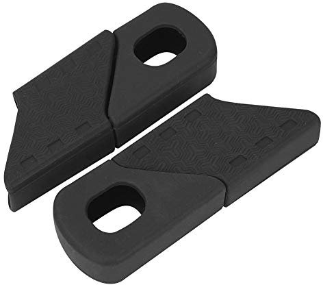 Vikye 4PCS Kurbelschutz, Silikonhülsenarm Kofferraumschutz Fahrradzubehör für die meisten Arten von Fahrradkurbeln(Black)