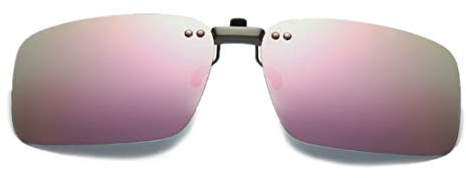 DAUCO Aufstecker Sonnenbrille für Brillenträger mit Brillen-Etui für Herren und Damen Sonnenbrillen-Clip