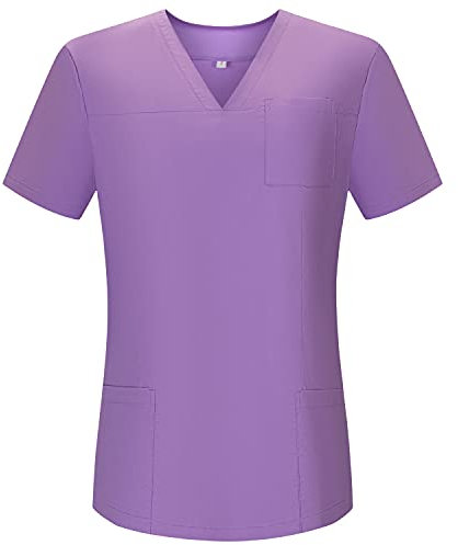 MISEMIYA Mujer Mujer-LKX-G715 Casaca Uniforme Sanitario Mujer-707, Morado 68, XXL