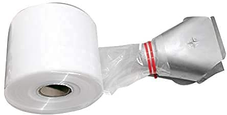 2 Rollen 75m Dachrinnenschlauch transparent passend für alle Fallrohre bis DN125 Regenrinnenschlauch Fallrohr-Schlauch Fallrohr-Provisorium WeltiesSmartTools