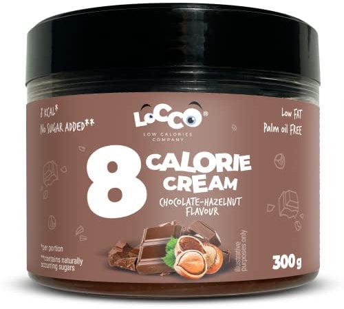 LoCCo Protein Creme Schokocreme Haselnusscreme Brotaufstrich – 8 Kcal Zuckerfrei Kalorienarm Ohne Palmöl Glutenfrei Nuss Nougat