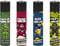 Clipper Feuerzeug 4er Set: (Ninjas)