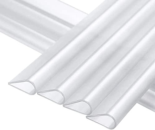 MOLVCE Lot de 50 clips de fixation pour double fil en PVC transparent - Rails de serrage pour bandes brise-vue pour double fil