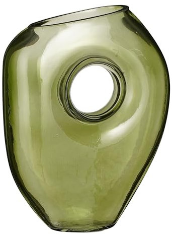 Mica Decorations Jay Vase – L18 x B8 x H23 cm – Glas – Hellgrün