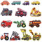 Sunshine smile Patch Sticker Cars,14 aufnäher Kinder,Zum Aufbügeln für DIY,Patches zum Aufbügeln,Applikation Flicken Zum Aufbügeln,Patch Sticker,Patch Sticker Kleidung,Jeans Kleidung Patches