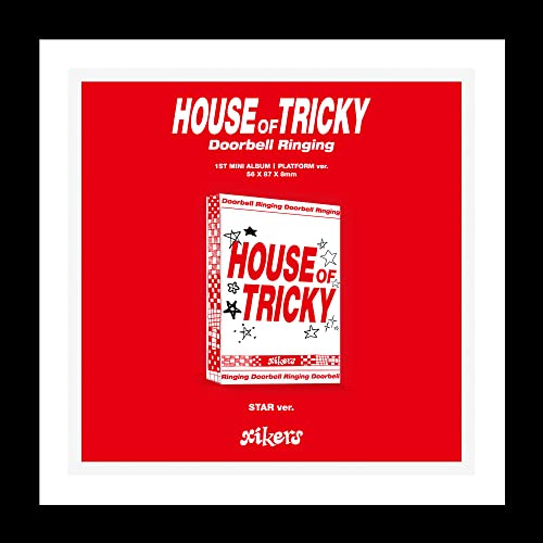 xikers HOUSE OF TRICKY : Doorbell Ringing 1st Mini Album Platform STAR Version Case+1ea QR Type Mini Card+1p Selfie PhotoCard+10p Official PhotoCard+Tracking Sealed