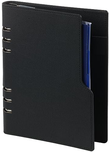 Kalpa A5 6-Ring-Planer Körnung Schwarz Mit Kostenlosen 2025 2026 Agenda Nachfüllungen