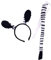 Baoblaze Zebra-Ohren und Schwanz-Haarreifen, Tier-Stirnband, Cosplay-Requisiten für Karneval, Halloween, Party, Auftritt, Geburtstagsgeschenke
