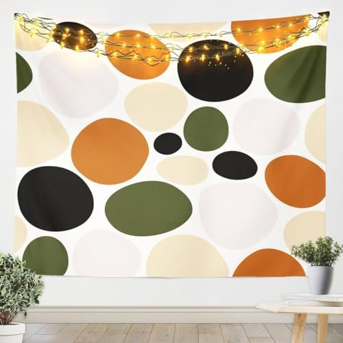 Sxakswol Wandteppich Groß Runden Wandteppich 230x180 Wandbehang Geometrie, Tapisserie 3D Wandtuch Aesthetic Wandteppiche für Wohnzimmer Schlafzimmer Wohnheim Wanddeko B2362