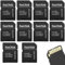 Lot de 10 adaptateurs de carte mémoire MicroSD Micro SD vers SD HC SDHC