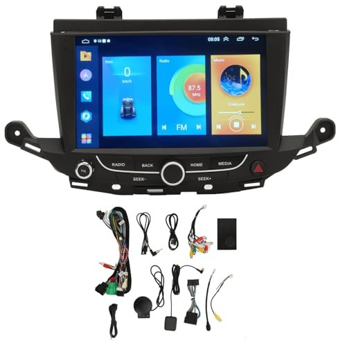 Autoradio, 9-Zoll-Autoradio 39042448, Kabelloses Carplay, GPS-Navigation, HD-Touchscreen, Multimedia-Player, Ersatz für ASTRA K MK7