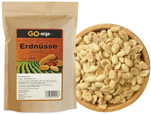 1kg Geröstete Erdnüsse ungesalzene, frisch aus Argentinien Erdnuss Premium