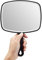 OMIRO Hand Mirror, Large Black Handheld Mirror with Handle, 7.4 W x 10.3 L