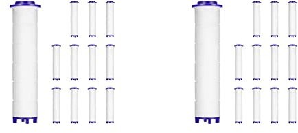 Epodmalx Filter für Vortex Duschkopf 9,4 cm 24 Stück Ersatzfilter für abnehmbaren Propeller
