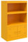 vidaXL Sideboard, Kommode Anrichte für Wohnzimmer, Metallschrank Schrank mit Stauraum, Highboard Beistellschrank Mehrzweckschrank, Senfgelb Stahl
