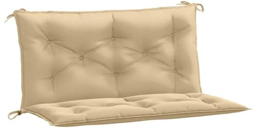 vidaXL Gartenbank-Auflagen 2 STK. Melange Beige 100x50x7 cm Stoff