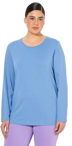Ulla Popken Damen Shirt helle Kornblume 46+