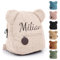 Generisch Personalisierte Kinder Rucksack, Gestickt Kindergartenrucksack Mädchen Und Jungen, Teddy Rucksack Kleinkind Mit Namen Mini Baby Rucksack Kita Und Kindergarten (Beige)