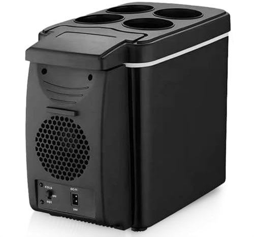 Frigo Per Auto - Frigo Termoelettrico E Riscaldatore | Riscaldatore Per Frigorifero E Congelatore 12v 6l | Congelatore Da Campeggio Portatile | Frigorifero Per Congelatore Per Auto | Frigo