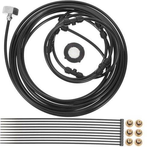 Happyyami Patio Mister Misting Fans for outside Misting Systems Fan Accessories Outdoor Cooling Mist Kit