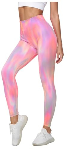 Galaxy Leggings Damen Faschingskostüme Glitzer Kostüm 70er Jahre Outfit Karneval 80er Aerobic Leder High Waist Strumpfhose