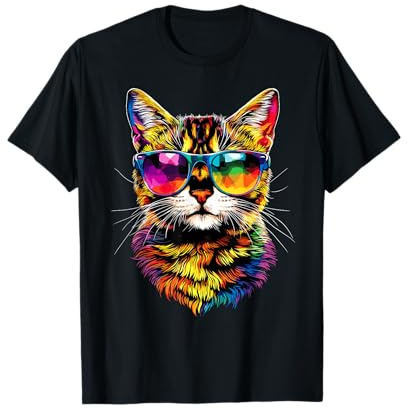 Bengal Katze mit Sonnenbrille Leopardette Süße Bengalkatzen T-Shirt