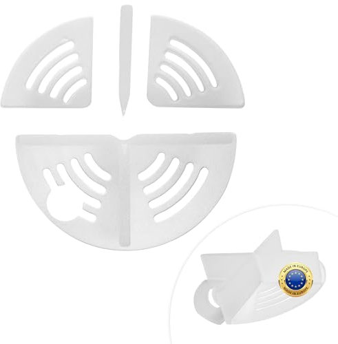 WERKFIT Fugenkreuze 3mm für Terrassenplatten mit Teller - Abstandshalter Gartenplatten Splittbett - Balkon Plattenlager mit Bruchstellen - Feinsteinzeug Außenbereich Transparent (200 Stück)