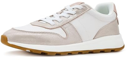 Toms Damen TRVL Lite Retro Sneaker, Champagner Vintage Twill/Shimmer Wildleder, Größe 44