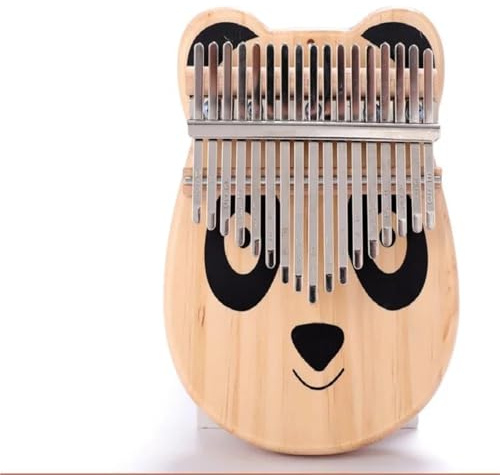Erwachsene Kalimba Kalimba-Daumenklavier Mit 17 Tasten Und Niedlichen Tierformen Tragbares Holzinstrument Für Anfänger(Panda)