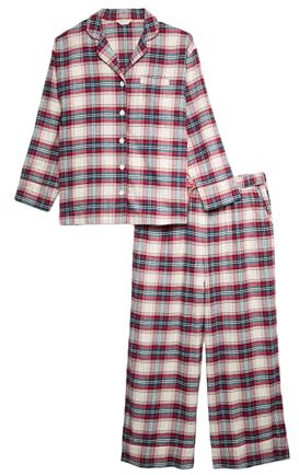 Marks & Spencer Pyjama de Noël Pur Coton à Carreaux