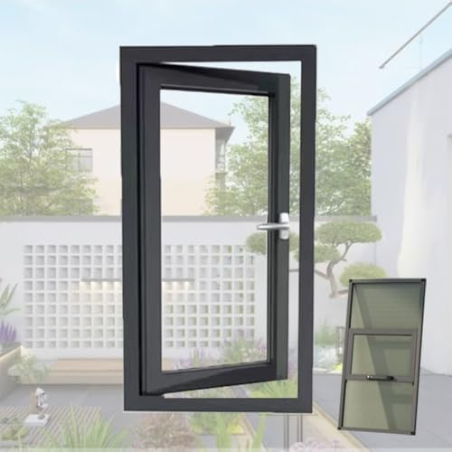 ZIUSFAC Kellerfenster Häuser Ersatzfenster 50×100cm 60×100cm Gartenhaus Fenster Mit Gehärtetem Glas Garagenfenster Rahmen Aus Aluminiumlegierung((wxH) 40x60cm/15.7x23.6)