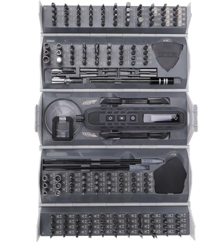 YWBL-WH 158-in-1-Elektroschraubendreher-Set mit Wiederaufladbarem 500-mAh- und Abnehmbarer Verlängerungsstange für die Reparatur von Telefon-Laptop-Kameras