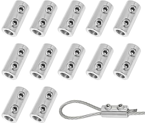 Lot de 12 colliers de serrage à double trou pour câble de 1,5 à 2 mm