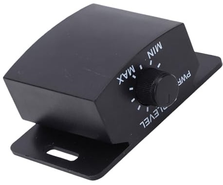 Yechiry Universeller Bass-Regler, 6-poliger Subwoofer-Lautstärkeregler, Einstellbarer Lautstärkeregler mit 13 Fuß Langem Kabel und LED-Anzeige, Ideal für LKW-SUV-Audiosysteme