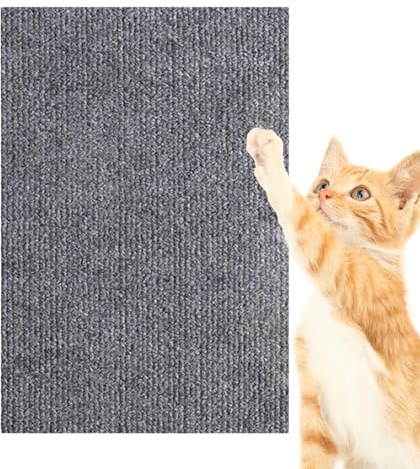 Kratzmatte Selbstklebend - Heavy Duty Kratzteppich Pad DIY Ersatz für | Kratzbäume & Regale Rutschfester Möbelschutz Zuschnitt Flach Wand Kratzer,Durable Sisal-Stil Stoff