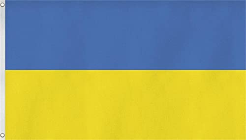 Flagge Großformat 250 x 150 cm wetterfest Fahne in 16 verschiedenen Ausführungen mit Ösen Ukraine 150 x 250 cm