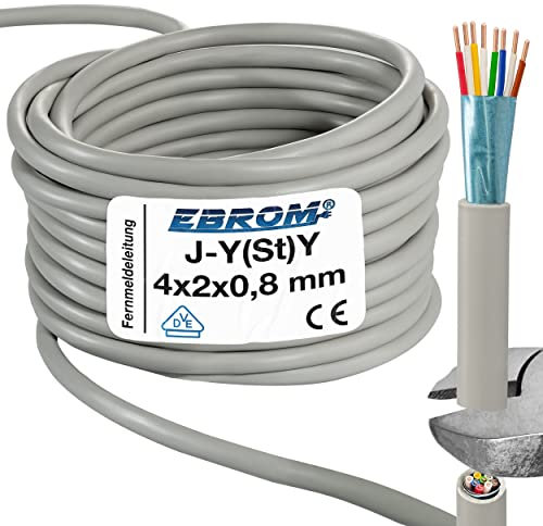 Cavo telefonico J-Y(St)Y, 50 metri, 4 x 2 x 0,8 mm², 50 m