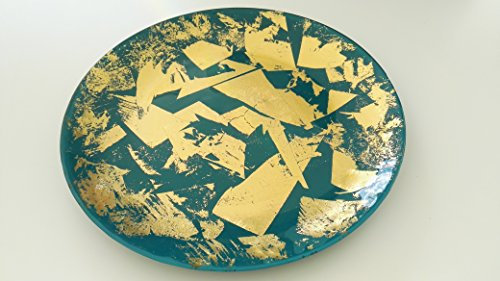 Scherzer - Piatto panettone in vetro 33cm (CHIC BLU)