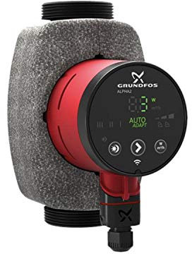 Grundfos Pompa di circolazione di riscaldamento ALPHA2 230 V PN 10 180 mm tipo 32-80 Rp 1 1/4Z