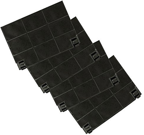 Ersatz-Aktivkohlefilter für Modell Electrolux EFF70 - geeignet für Dunstabzugshauben von Bauknecht, Zanker, Zanussi & Beko - Sparset mit 4 Stück