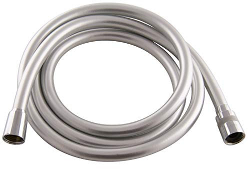 PaulGurkes Brauseschlauch Drehkonus 200cm Duschschlauch silber Kunststoff 2m chromeline silver