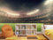 Papier peint en vinyle et papier peint Motif sportif Stade de football 400x300cm