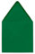 60 Stück Briefumschläge in Dunkel-grün - Quadratisch 14 x 14 cm - Nassklebung - Spitze Verschlussklappe - ideal für Weihnachten - Glüxx-Agent