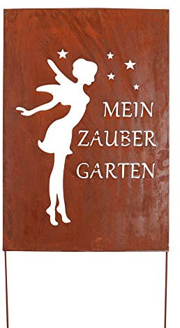 Gartenschild Rost Zaubergarten groß