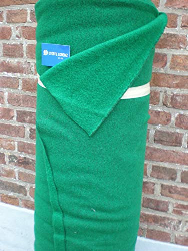 Walkloden Melange Stoff Meterware - Erba-Grün
