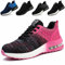 ZSDZSZ Arbeitsschuhe Herren Leicht Sicherheitsschuhe Damen Atmungsaktive Stahlkappenschuhe Sportlich Schutzschuhe,Rosa,38 EU